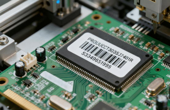 Electronic component label verification