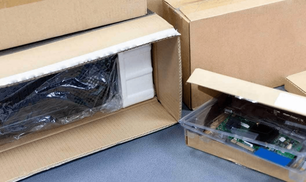 Electronic components ready for shipment