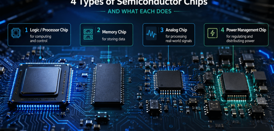 4 Types of Semiconductor Chips and What Each Does