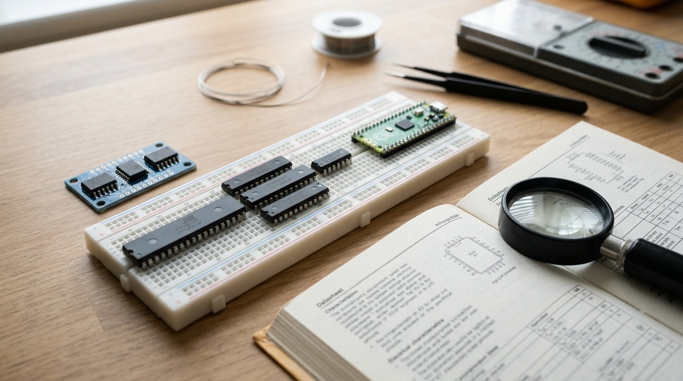 selection criteria for cheapest microcontroller chips for prototyping on a breadboard