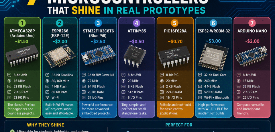 7 Cheap Microcontrollers That Shine In Real Prototypes