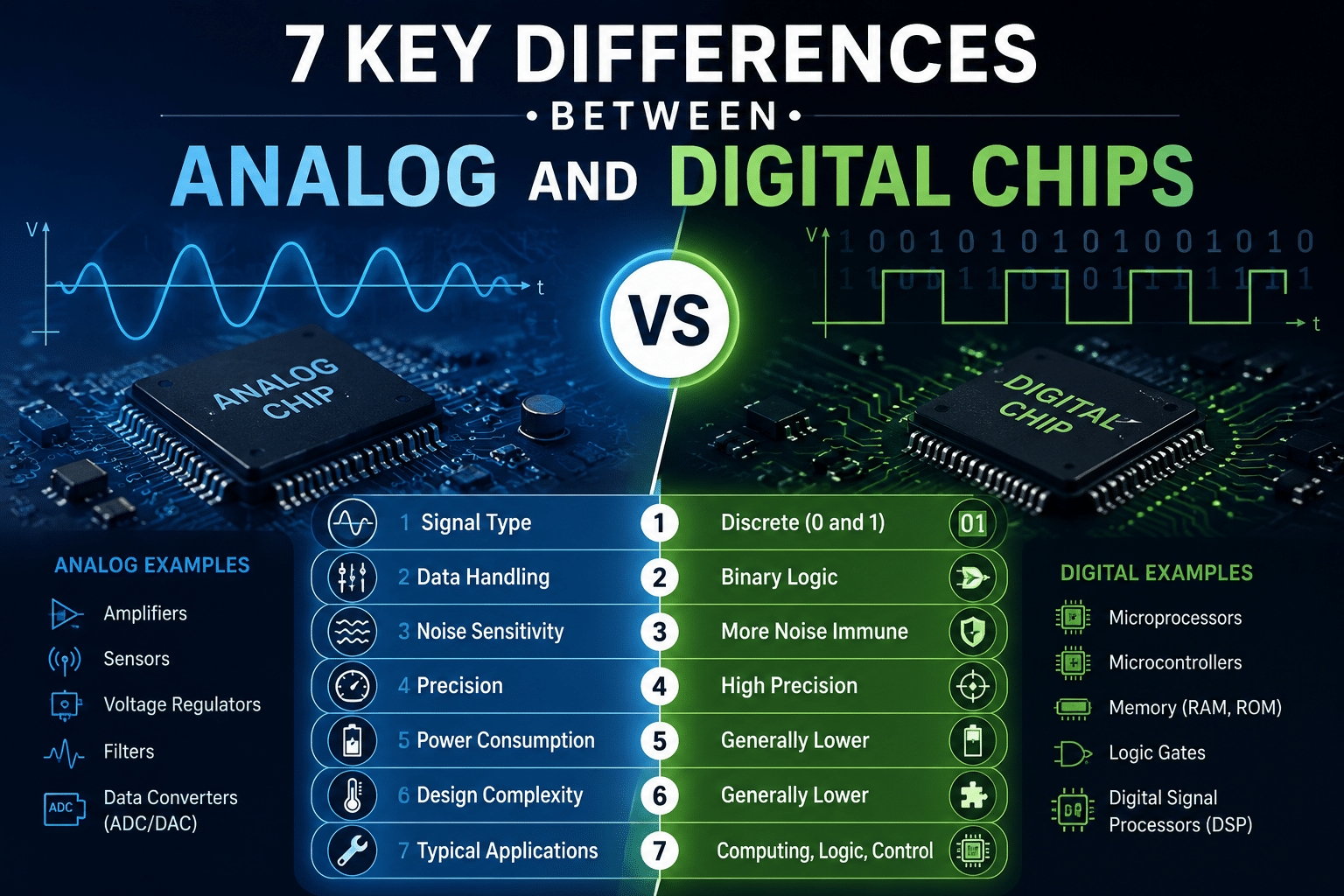 7 Key Differences Between Analog And Digital Chips