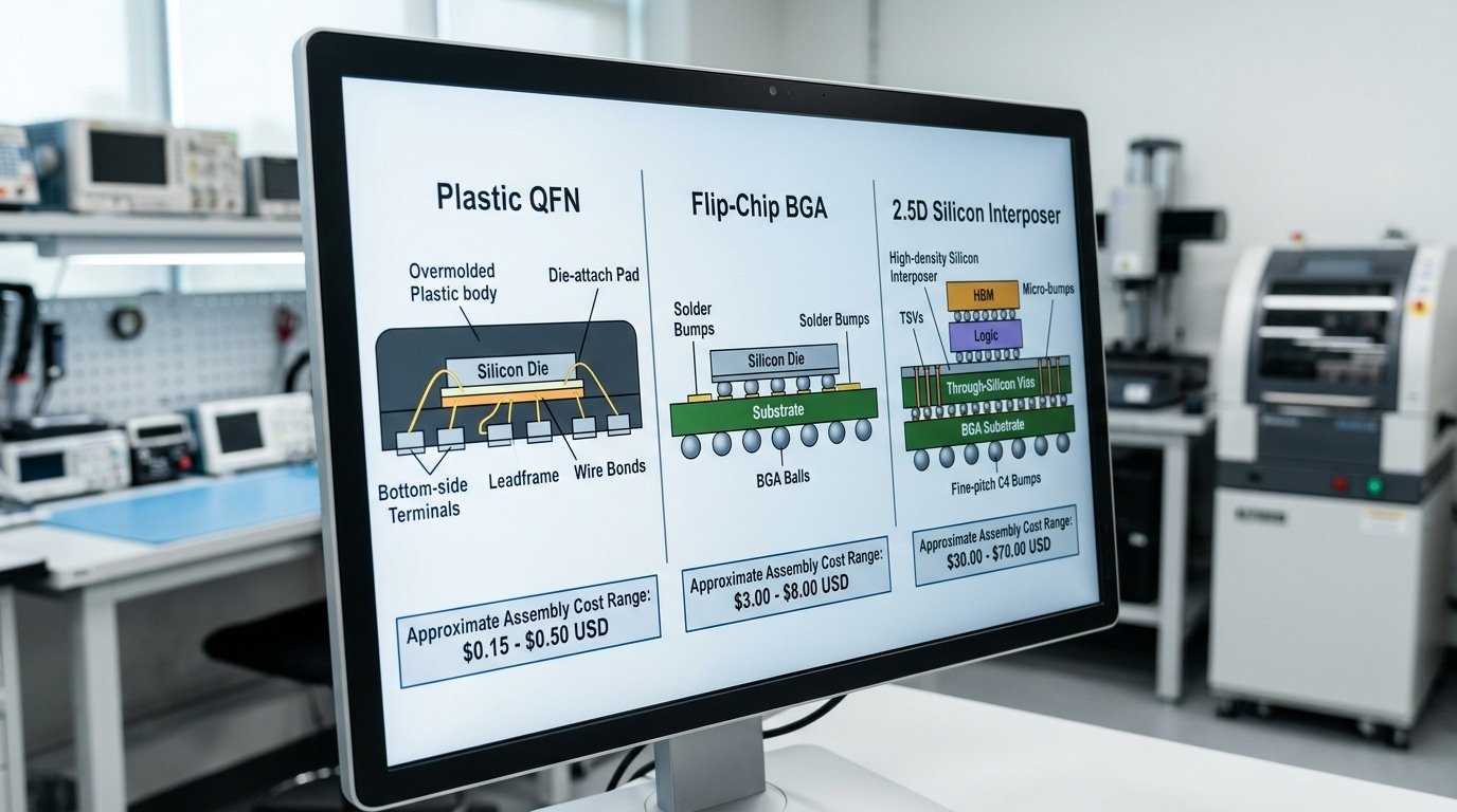 electronic chip price per unit by packaging type QFN flip-chip 2.5D stacking