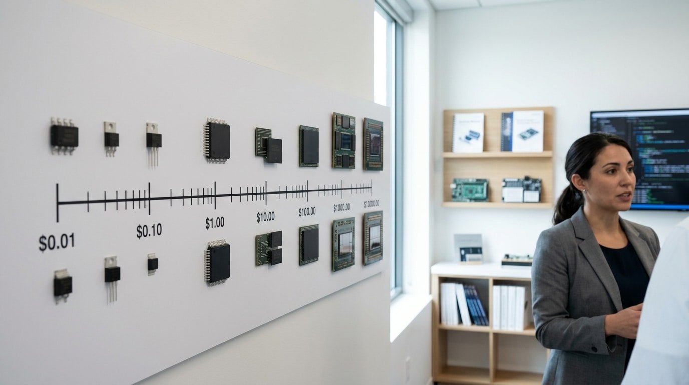 electronic chip price per unit range from cents to thousands of dollars