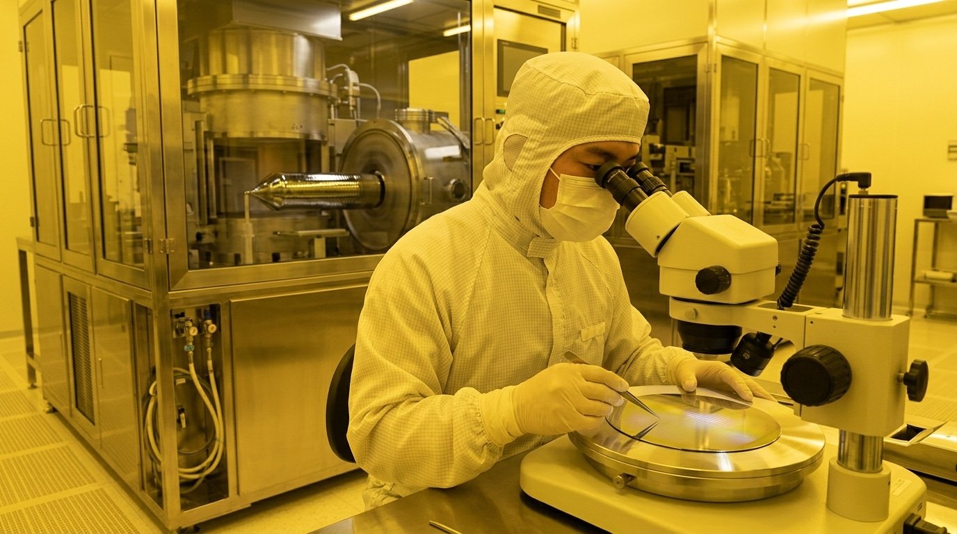 semiconductor fabrication process steps wafer manufacturing CMP polishing cleanroom