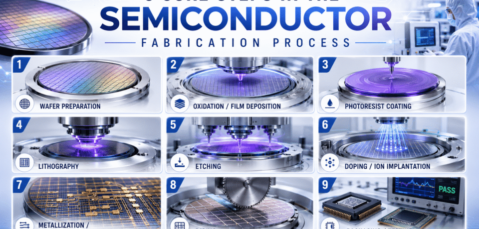 9 Core Steps in the Semiconductor Fabrication Process