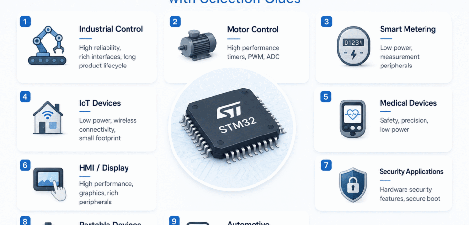 9 STM32 application examples with selection clues