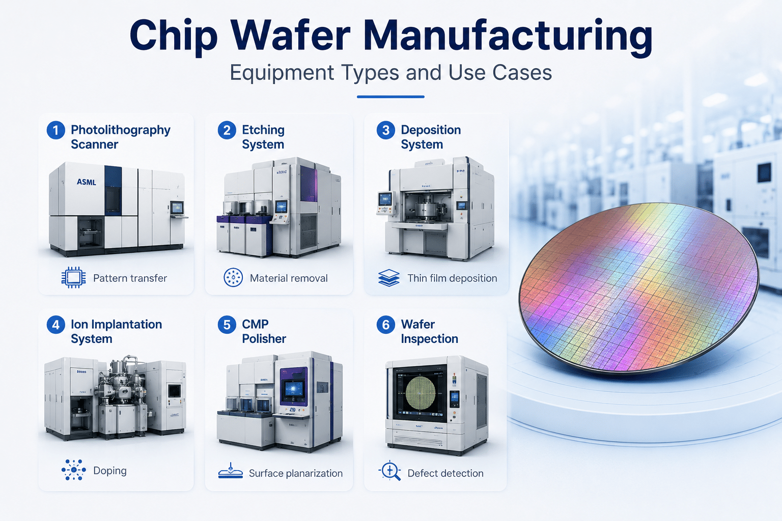 Chip Wafer Manufacturing Equipment Types and Use Cases