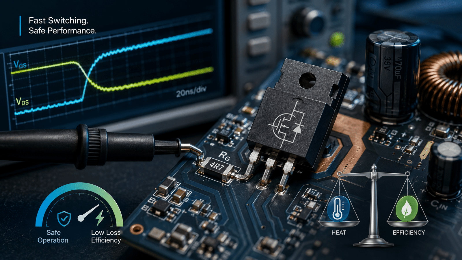 How to Choose MOSFET Gate Resistors for Fast Safe Switching