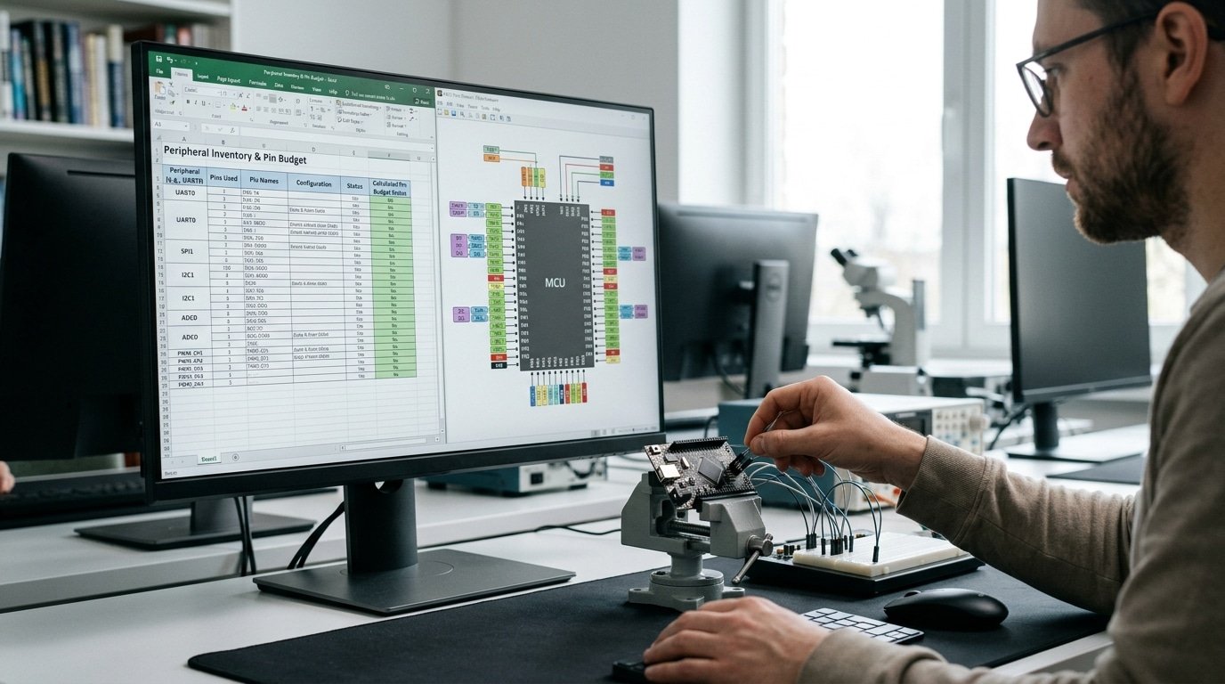 how to choose the right chip for embedded project peripheral and GPIO pin budget mapping