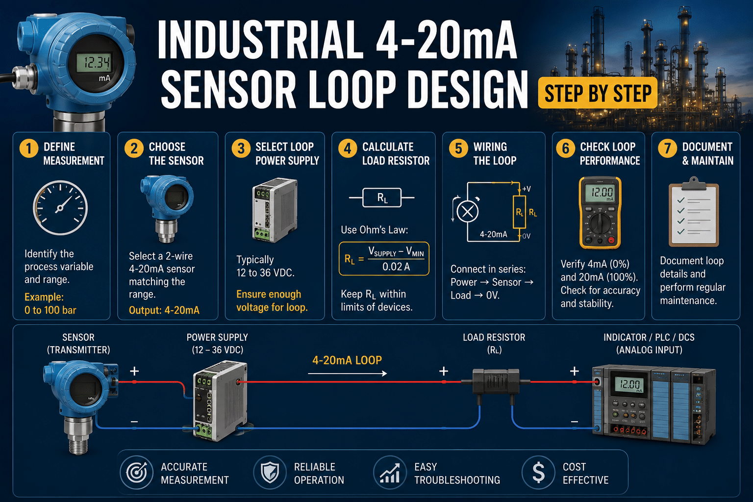 Industrial 4-20mA Sensor Loop Design Step by Step