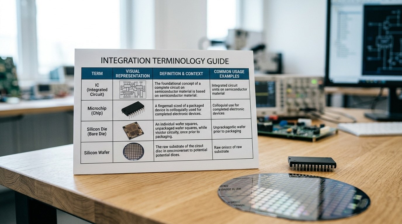 integrated circuit vs microchip terminology decision table by context