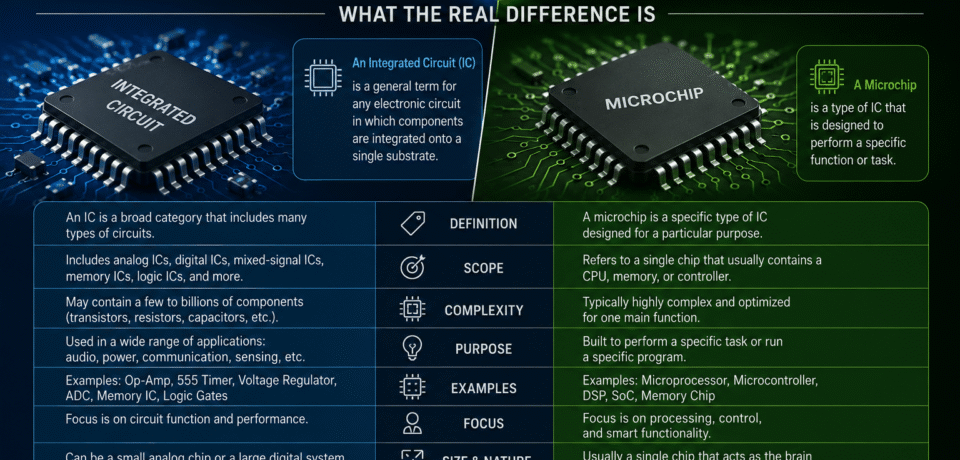 Integrated Circuit vs Microchip What The Real Difference Is