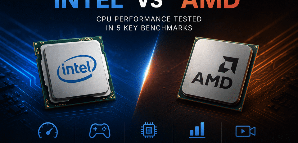 Intel vs AMD CPU performance tested in 5 key benchmarks