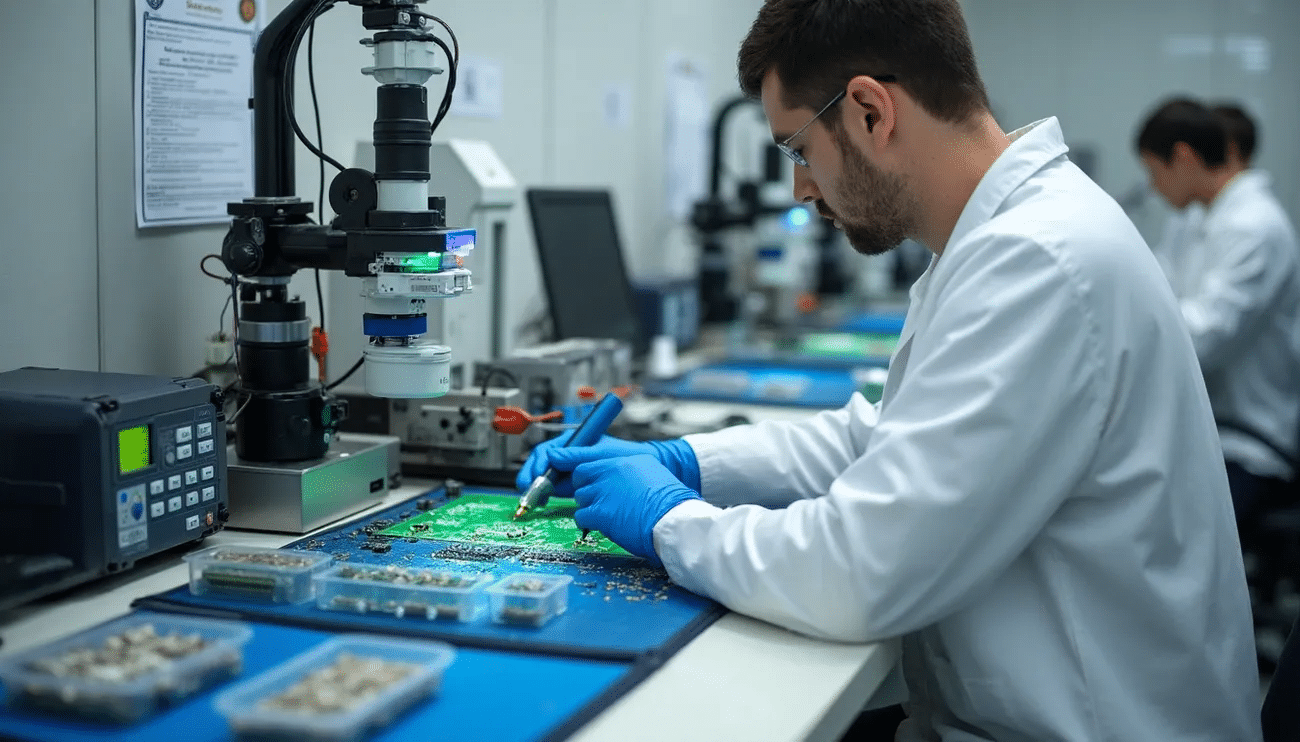 Electronic component visual quality inspection
