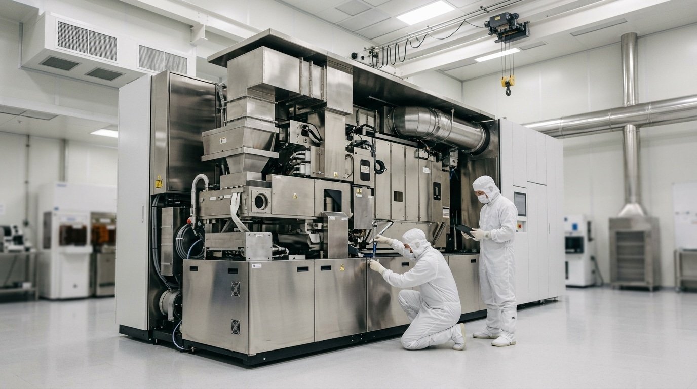 EUV lithography for chip fabrication scanner cost inside a cleanroom fab