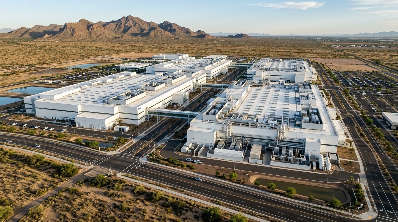 Largest chip manufacturer in the United States by fab capacity Intel Arizona campus