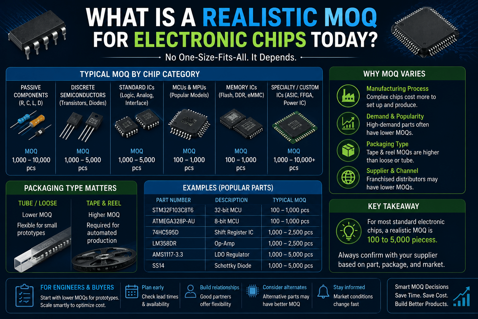 What Is A Realistic MOQ For Electronic Chips Today
