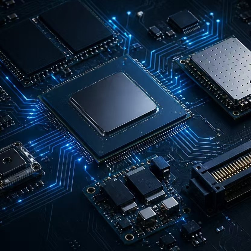 Assorted electronic components from multiple product families